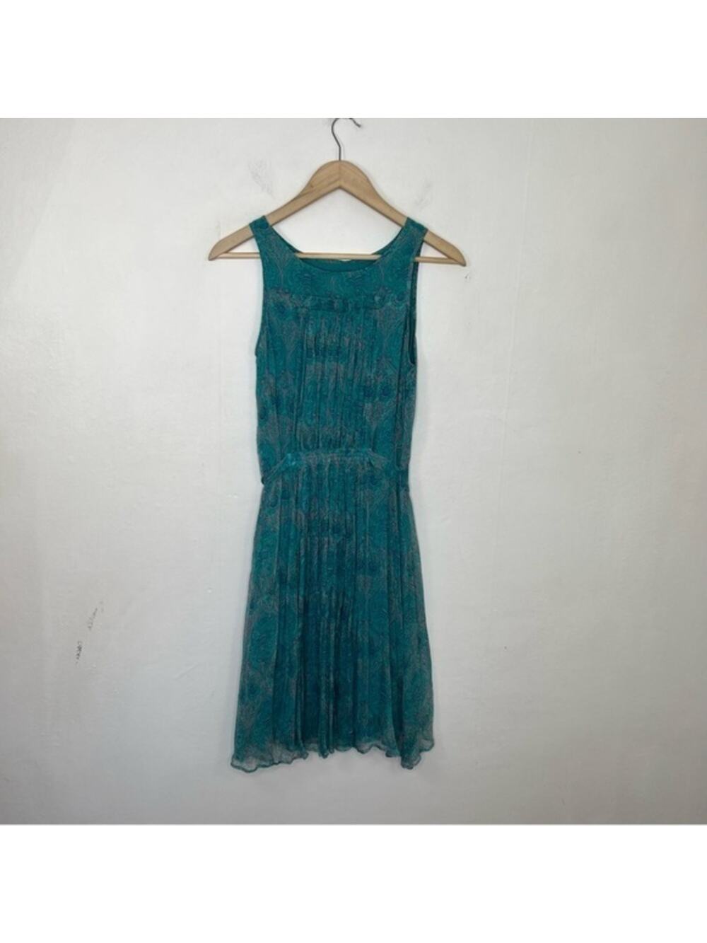 Label By Ritu Kumar Turquoise Sleeveless Dress Size 2 NWT